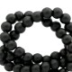 Glass beads matt 6mm Black